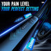 FVZ Massage Gun with Upgraded Extension Handle, 10MM Deep Tissue Massager for Pain Relief