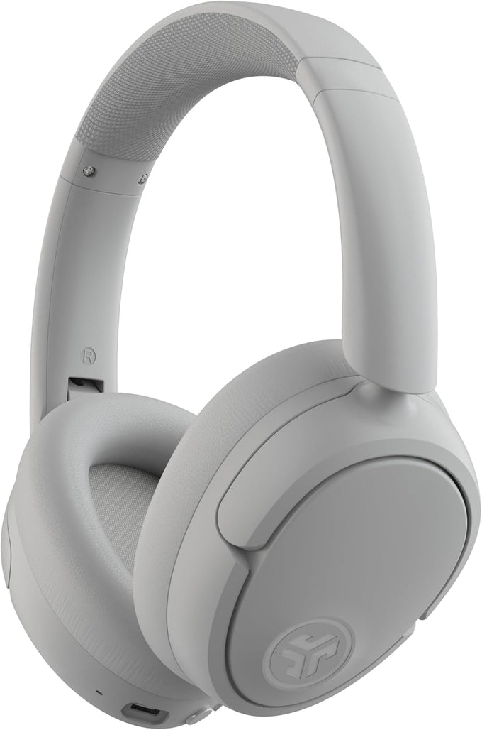 JLab JBuds Lux ANC Wireless Headphones, Cloud White, Hybrid Active Noise Cancelling, Customizable Sound, Spatial Audio Compatible, Premium Over-Ear Bluetooth Headset