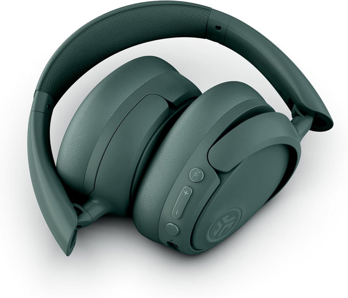 JLab JBuds Lux ANC Wireless Headphones, Sage, Hybrid Active Noise Cancelling, Customizable Sound, Spatial Audio Compatible, Premium Over-Ear Bluetooth Headset
