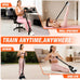 55lbs Pedal Resistance Bands with Handles for Full Body Workout