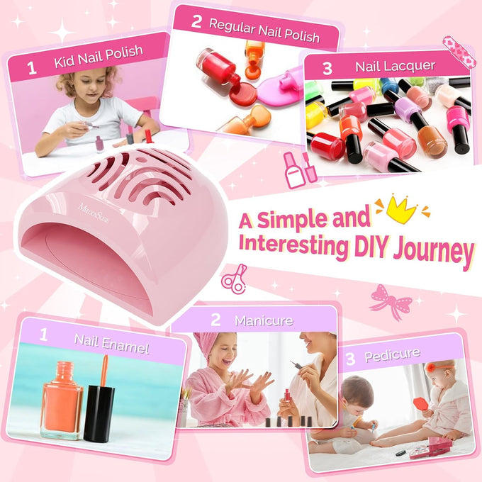MelodySusie Portable Kids Nail Dryer, Mini Nail Fan Quick Nail Dryer for Regular Polish Manicure Tool, Safe for Hands, Skin, Children's Gift, Great Gift Stocking Stuffers for Girls