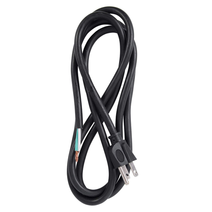PS615143 3-Wire Appliance and Power Tool Cord, 6 ft, 14 AWG, 15A/125V AC, 1875w, Black
