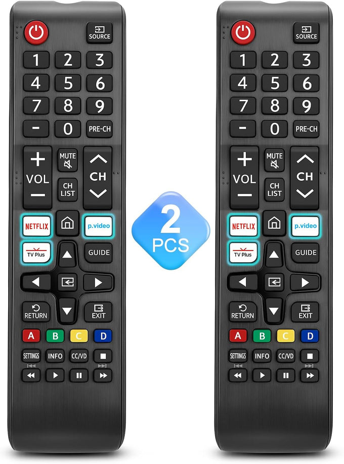 【Pack of 2】 Universal for Samsung-TV-Remote-Control Replacement,Compatible with All Samsung Smart Frame QLED LED 7 Series TVs