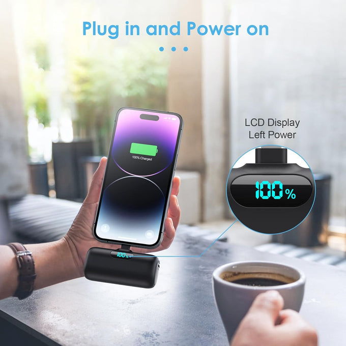 Small Portable Charger for iPhone 5000mAh, PD Fast Charging Power Bank,Mini Battery Pack Portable Phone Charger Travel Essentials for iPhone 14/14 Pro Max/13/13 Pro/12 Pro/11/XS/XR/X/8/7/6/SE Series