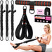 KUZARO Multifunction Pedal Resistance Bands for Full-Body Workout - Adjustable 30-90 lbs