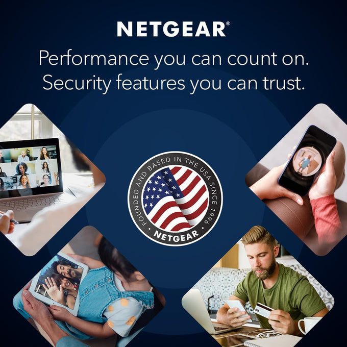 NETGEAR 4-Stream WiFi 6 Router (R6700AX) – Router Only, AX1800 Wireless Speed (Up to 1.8 Gbps), Covers up to 1,500 sq. ft., 20 Devices – Free Expert Help, Dual-Band