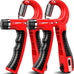 Hand Grip Strengthener 2 Pack - Adjustable Resistance 10-130 lbs, Forearm Exerciser for Muscle Building & Injury Recovery