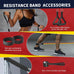 WHATAFIT Resistance Bands Set - 5 Levels, Handles, Straps, Anchor for Home Gym