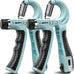 Hand Grip Strengthener 2 Pack - Adjustable Resistance 10-130 lbs, Forearm Exerciser for Muscle Building & Injury Recovery