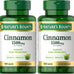 Nature's Bounty Cinnamon Capsules, Herbal Supplement, 1500mg, 100 Capsules