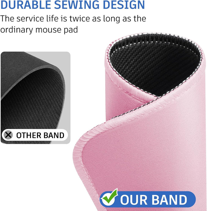 ZYAOTWQZ Pink Mouse Pad, Nice and Cute Mouse Pad, Splash-Proof Textured 10.2 x 8.2Inch, Stitched Edge Non-Slip Waterproof Rubber