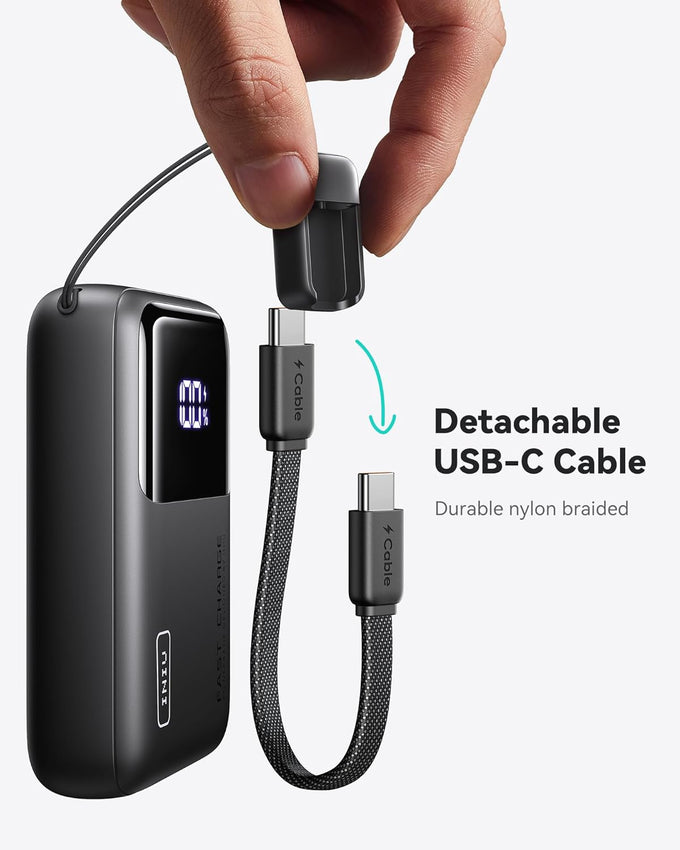 INIU Power Bank, 20000mAh 65W Ultra Compact USB C Laptop Portable Charger, PD QC Fast Charging 3-Output External Battery Pack for Laptop MacBook iPad Tablet Steam Deck iPhone 17 16 15 Pro Samsung S24