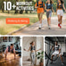 Renoj Weighted Vest for Fitness: 6lb-20lb Fixed Weights, Reflective Strips, Storage Pocket