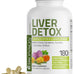 Bronson Liver Detox Advanced Detox & Cleansing Formula Supports Health Liver Function with Milk Thistle, Dandelion Extract, Turmeric, Artichoke Leaf & More, Non-GMO, 60 Vegetarian Capsules
