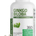 Bronson Ginkgo Biloba Extra Strength Supports Brain Function & Memory Support, 120 Vegetarian Capsules