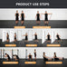 VEICK Resistance Bands - 5 Workout Bands with Handles for Home Fitness