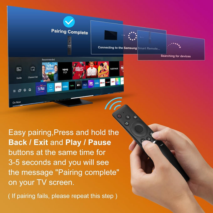 Replacement Voice Remote for Samsung-TV-Remote Control Compatible for All Samsung with Voice Function Smart Curved Frame QLED LED LCD 8K 4K TVs