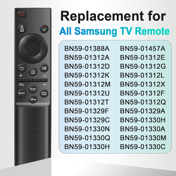 Universal for Samsung TV Remote Control Replacement, Compatible with All Samsung Remote Control for Smart TV Universal Remote for All S-amsung Smart Curved Frame QLED LED LCD HDTV 3D Series TVs