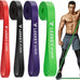 LEEKEY Resistance Bands for Workout, Exercise Bands with Door Anchor, Pull Up Assistance