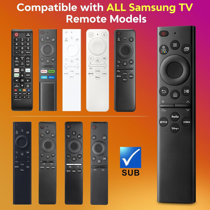 Replacement-for-Samsung-Smart-TV Remote-Control-Universal Compatible with Samsung Frame Curved QLED Crystal UHD TVs
