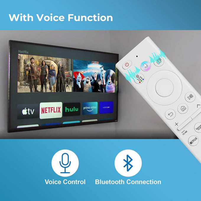 for Samsung Frame TV Remote Replacement, for 2018-2024 Samsung Frame Remote, Voice Function. for Crystal QLED QLED 4K 8K. Bn59-01391A(No Solar).
