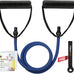 RitFit Single Resistance Exercise Band with Foam Handles - Ideal for Therapy, Strength Training
