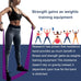 AZURELIFE Resistance Bands, Professional Non-Latex Elastic Stretch Bands for Physical Therapy and Strength Training
