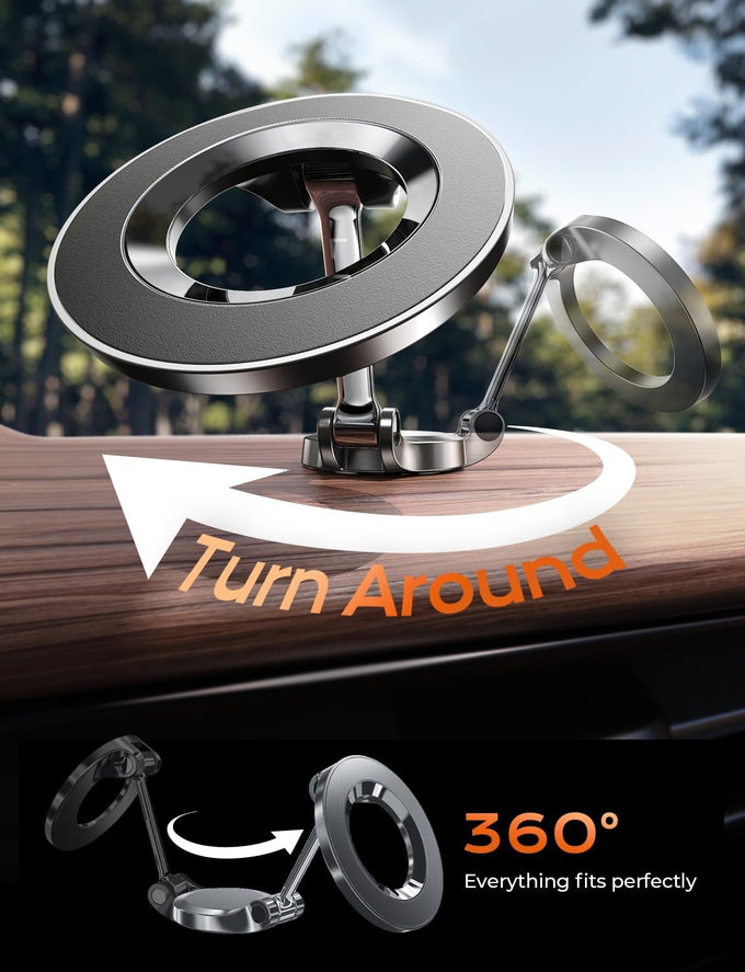 LISEN for MagSafe Car Mount for iPhone 17 PRO MAX, Extra Smal Ultra Magnetic Phone Holder for Car Dashboard, Car Phone Holder, Car Accessories for Women Men, Fit for iPhone17 Pro/Air/Max 16 15 14
