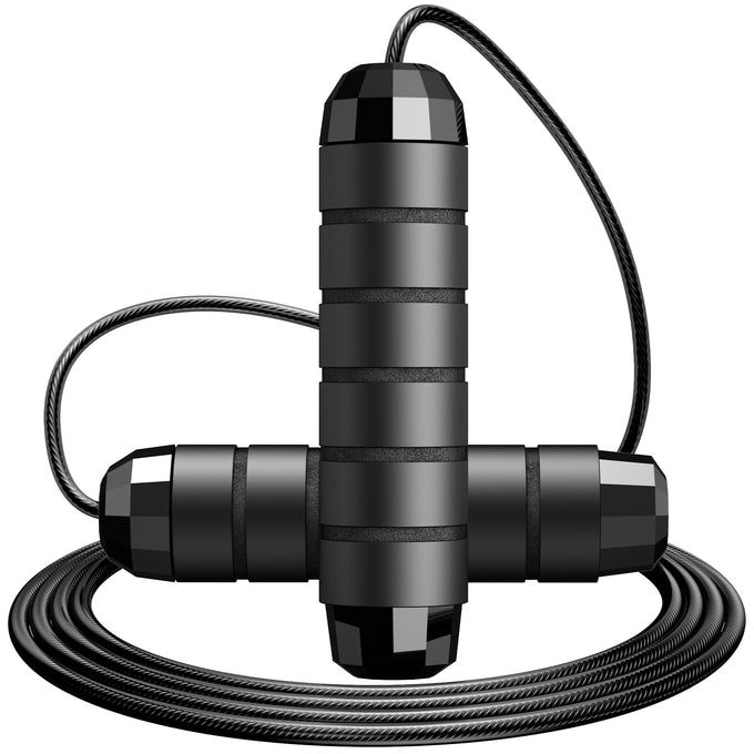 Speed Jump Rope Adjustable Steel Cable – Tangle-Free Skipping Rope with Ball Bearings for Cardio, Fitness & Home Workout (Men, Women, Kids)