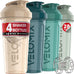 VELOMIX 28 Oz Protein Shaker Bottle, 4-Pack, Leak-Proof, Dishwasher Safe