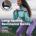 Fitense Resistance Bands Set - Pull Up Bands for Men & Women, 4 Levels, Anchor, Poster & Pouch