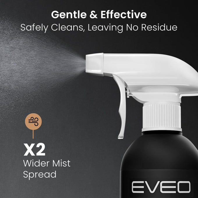 EVEO® Screen Cleaner Spray Kit (Streak-Free) TV Screen Cleaner for Smart TV, Lcd, LEd, Oled | Computer Screen Cleaner Spray and Wipe Microfiber Cloth - TV, Monitor, Laptop, iPad, Car - 6.7oz 1 Pack