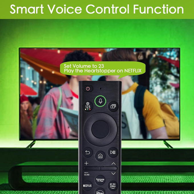 Voice Remote for Samsung Smart TV,Replacement Control for Frame TV,for All 2019 to 2025 Samsung Crystal/UHD/QLED/NEO QLED/ 4K 8K Smart TVs,No Solarcell,BN59-01385A