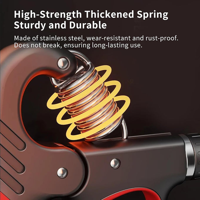 Grip Strength Trainer with Adjustable Resistance 5-100KG, Automatic Counter, Ergonomic Design