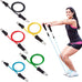Fit Simplify Resistance Tube Bands - 12 Piece Home Gym Set with Instruction Booklet