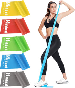 Resistance Bands for Workout, Physical Therapy, Yoga, Pilates - Latex Free Set