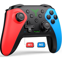 wireless switch controller for nintendo switch / switch 2 / lite / oled with back touch buttons, wake-up, programmable & turbo function