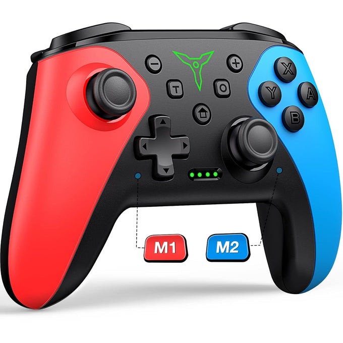 wireless switch controller for nintendo switch / switch 2 / lite / oled with back touch buttons, wake-up, programmable & turbo function