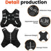 Poudee Adjustable Weighted Vest for Strength Training, Running, Workout