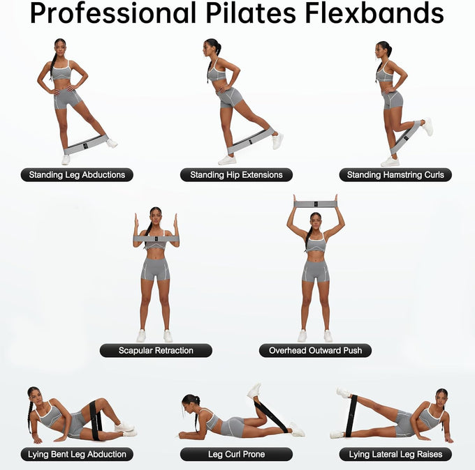 Renoj 3-Set Resistance Bands for Pilates, Yoga, and Home Gym