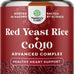 Natures Craft Red Yeast Rice with CoQ10 Supplement - Advanced Healthy Heart & Healthy Cholesterol Levels Formula for Men & Women - Red Yeast Rice Capsules with 1200 mg per Serving and CoQ10-120 Count