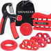 Grip Strength Trainer Kit - 7 Piece Adjustable Hand Exerciser Set