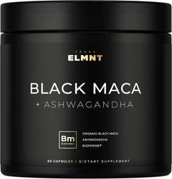 40x Strength Organic Black Maca Root with Ashwagandha Supplement