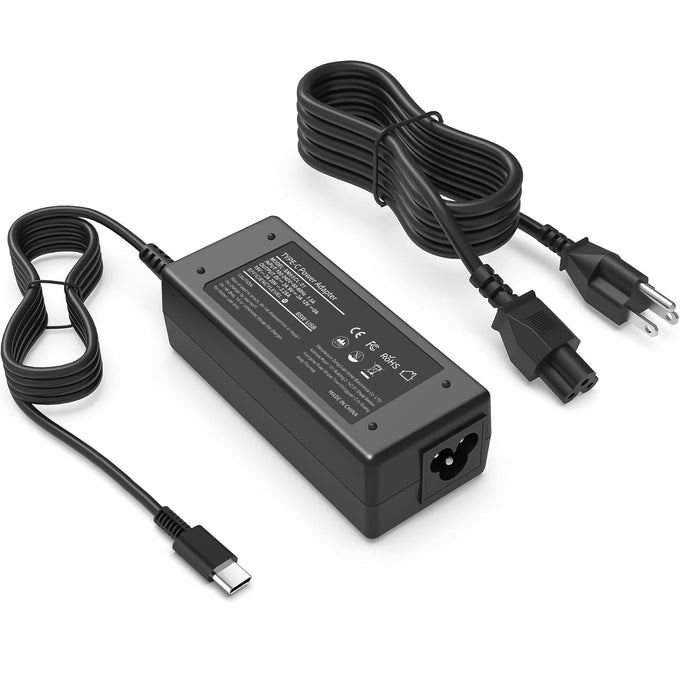 Universal 65W USB C Laptop Charger Compatible with HP chromebook Lenovo Dell Acer Asus Samsung Google Computer Type C Power Adapter