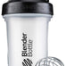 BlenderBottle Classic V2 Shaker Bottle, 20oz, Clear/Black