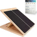 Adjustable Wooden Slant Board - 5-Angle Foldable Calf Stretcher & Squat Wedge for Home Gym
