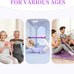 Pedal Resistance Bands with Handles, 6-Tube Tension Training for Full-Body Workout