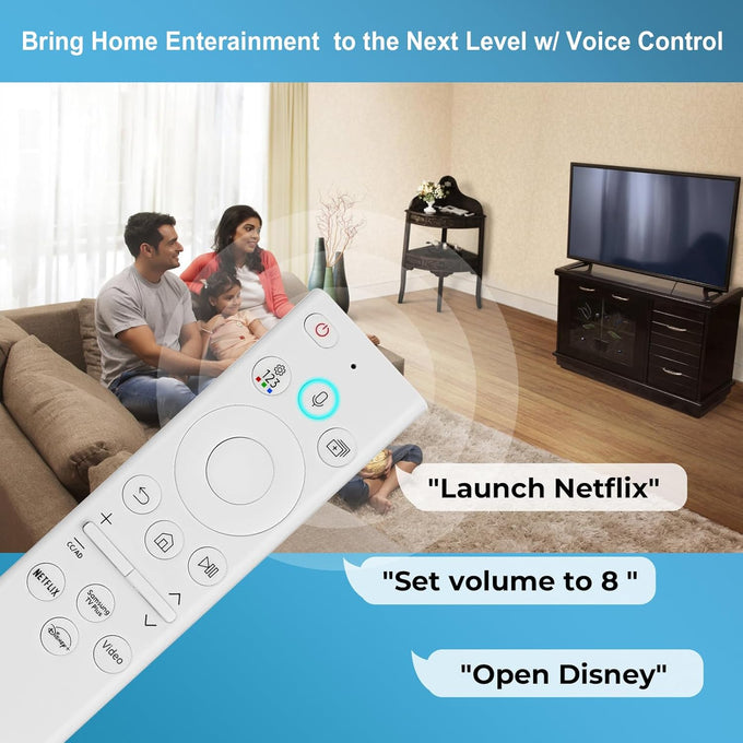 for Samsung Frame TV Remote Replacement, for 2018-2024 Samsung Frame Remote, Voice Function. for Crystal QLED QLED 4K 8K. Bn59-01391A(No Solar).