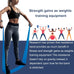 A AZURELIFE Resistance Bands - Latex-Free Exercise Bands for Strength Training, Yoga, Rehab