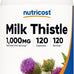 Nutricost Milk Thistle Extract 240 Capsules for 240 Servings Per Bottle - Vegan, GMO Free and Gluten Free